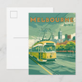 Melbourne Souvenir |  tram Melbourne Briefkaart (Voorkant / Achterkant)
