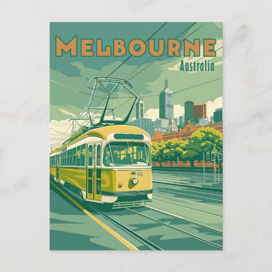 Melbourne Souvenir |  tram Melbourne Briefkaart (Voorkant)