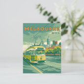 Melbourne Souvenir |  tram Melbourne Briefkaart (Staand voorkant)