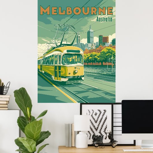 Melbourne Souvenir |  tram Melbourne Poster (Thuiskantoor)
