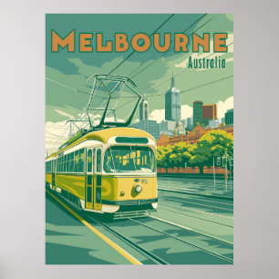 Melbourne Souvenir    tram Melbourne Poster