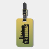 Melbourne stad Australië Victoria skyline souvenir Bagagelabel (Voorkant verticaal)