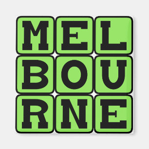 Melbourne, stad in Australië Magneet