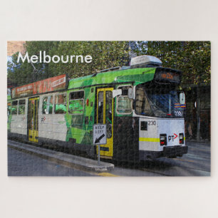 Melbourne: stadstram, Victoria, Australië  Legpuzzel