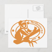 Melbourne Stamp Briefkaart (Voorkant / Achterkant)