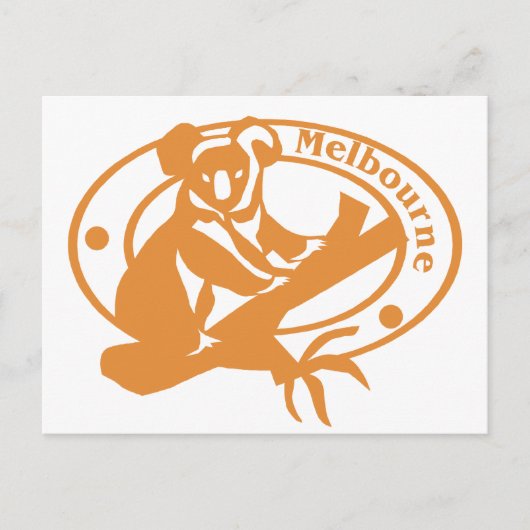 Melbourne Stamp Briefkaart (Voorkant)
