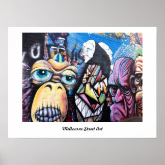 Melbourne Street Art/Grafitti Poster