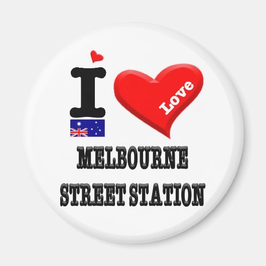 MELBOURNE STREET STATION - I Love Magneet (Voorkant)