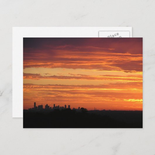 Melbourne Sunset Briefkaart (Voorkant / Achterkant)