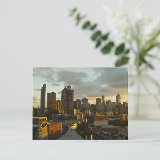Melbourne Sunset Briefkaart (Staand voorkant)