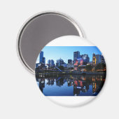 Melbourne Sunset Skyline Magneet (Voorkant / Achterkant)
