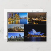 Melbourne sydney Australia yarra Collage Briefkaart (Voorkant / Achterkant)