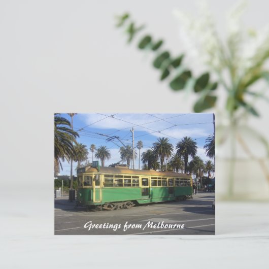 melbourne tram briefkaart (Staand voorkant)