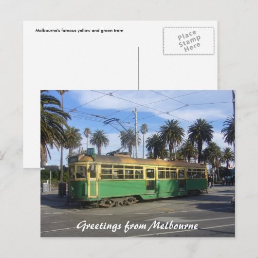 melbourne tram briefkaart (Voorkant / Achterkant)