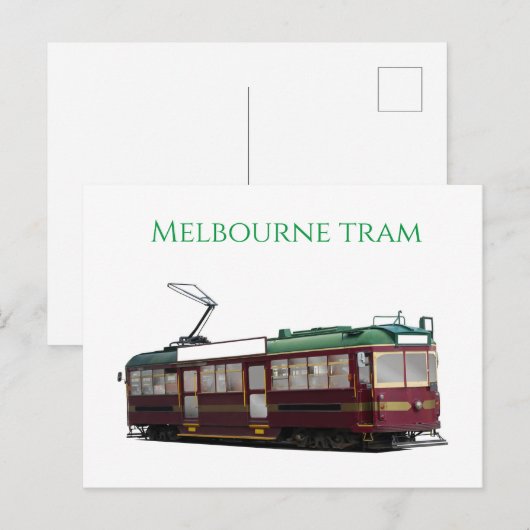 Melbourne tram feestdagenkaart (Voorkant / Achterkant)