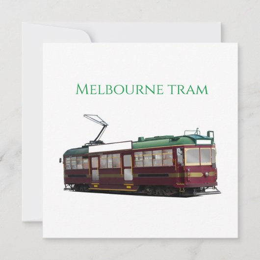 Melbourne tram kaart (Voorkant)