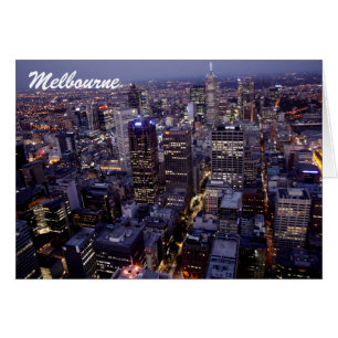 Melbourne Victoria Australia skyline bouwkaart