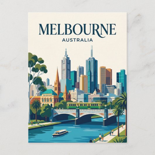 Melbourne, Victoria, Australië Australië Briefkaart (Voorkant)