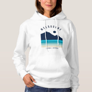 Melbourne Victoria Australië Retro Vintage Strand Hoodie