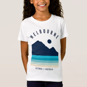 Melbourne Victoria Australië Retro Vintage Strand T-shirt