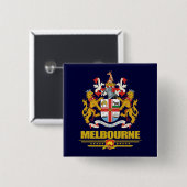 Melbourne Vierkante Button 5,1 Cm (Voorkant /achterkant)