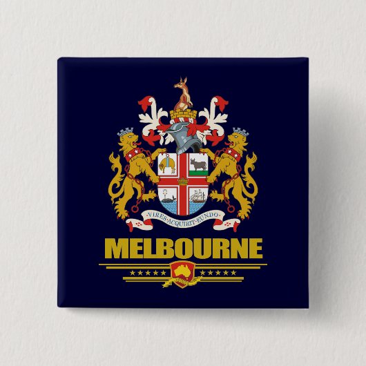 Melbourne Vierkante Button 5,1 Cm (Voorkant)