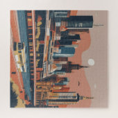 Melbourne vintage poster legpuzzel (Horizontaal)