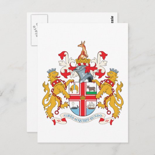 Melbourne-wapenstilstand Briefkaart (Voorkant / Achterkant)