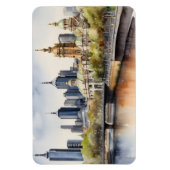 Melbourne waterverf kunst magneet (Verticaal)