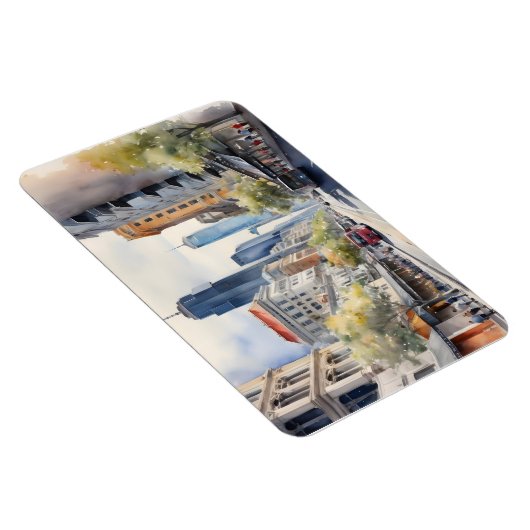 Melbourne waterverf kunst magneet (Rechterzijde)