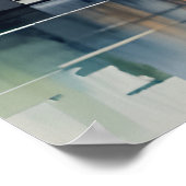 Melbourne waterverf kunst poster (Hoek)