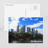 melbourne yarra skyline briefkaart (Voorkant / Achterkant)