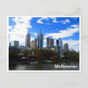 melbourne yarra skyline briefkaart