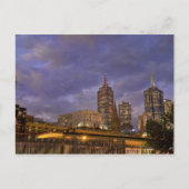 Melburne Skyline Briefkaart (Voorkant)