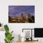 Melburne Skyline Poster (Thuiskantoor)