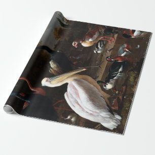 Melchior d'Hondecoeter Het Zwevende Veer Cadeaupapier