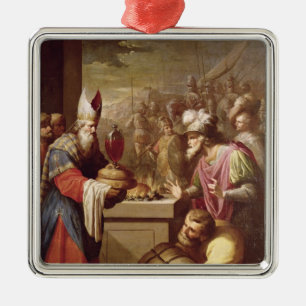 Melchizedek Offering Brood en wijn Metalen Ornament