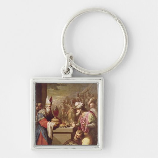 Melchizedek Offering Brood en wijn Sleutelhanger (Voorkant)