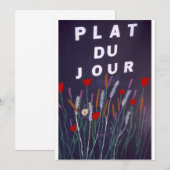 Meld u aan in het Frans voor voedsel (Voorkant / Achterkant)