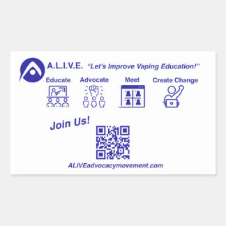 Meld u nu aan rechthoekige sticker