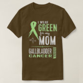 Melding galblaaskanker Mijn moederlint T-shirt (Design voorkant)