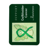 Melding galblaaskanker Ribbon Angel Magnets Magneet (Verticaal)