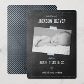 Melding ter geboorte van het karton Washi Tape Aankondiging (Voorkant / Achterkant)