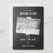 Melding ter geboorte van het karton Washi Tape Aankondiging (Voorkant)