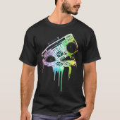 Melding van Boombox (, vervormde look) Essentia T-shirt (Voorkant)