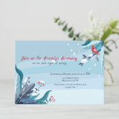 Melding van de uitnodiging voor de geboorte van Sn (Staand voorkant)