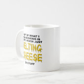 Melding van kaas Funny Mug Koffiemok (Voorkant links)