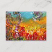 MELDING VAN RODE STROMEN Magic Butterfly Plant Yel Visitekaartje (Achterkant)