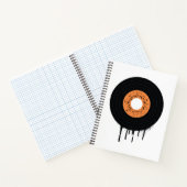 Melding van vinyllp bij het smelten notitieboek (Binnen)