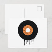 Melding van vinyllp bij het smelten uitnodiging briefkaart (Voorkant / Achterkant)